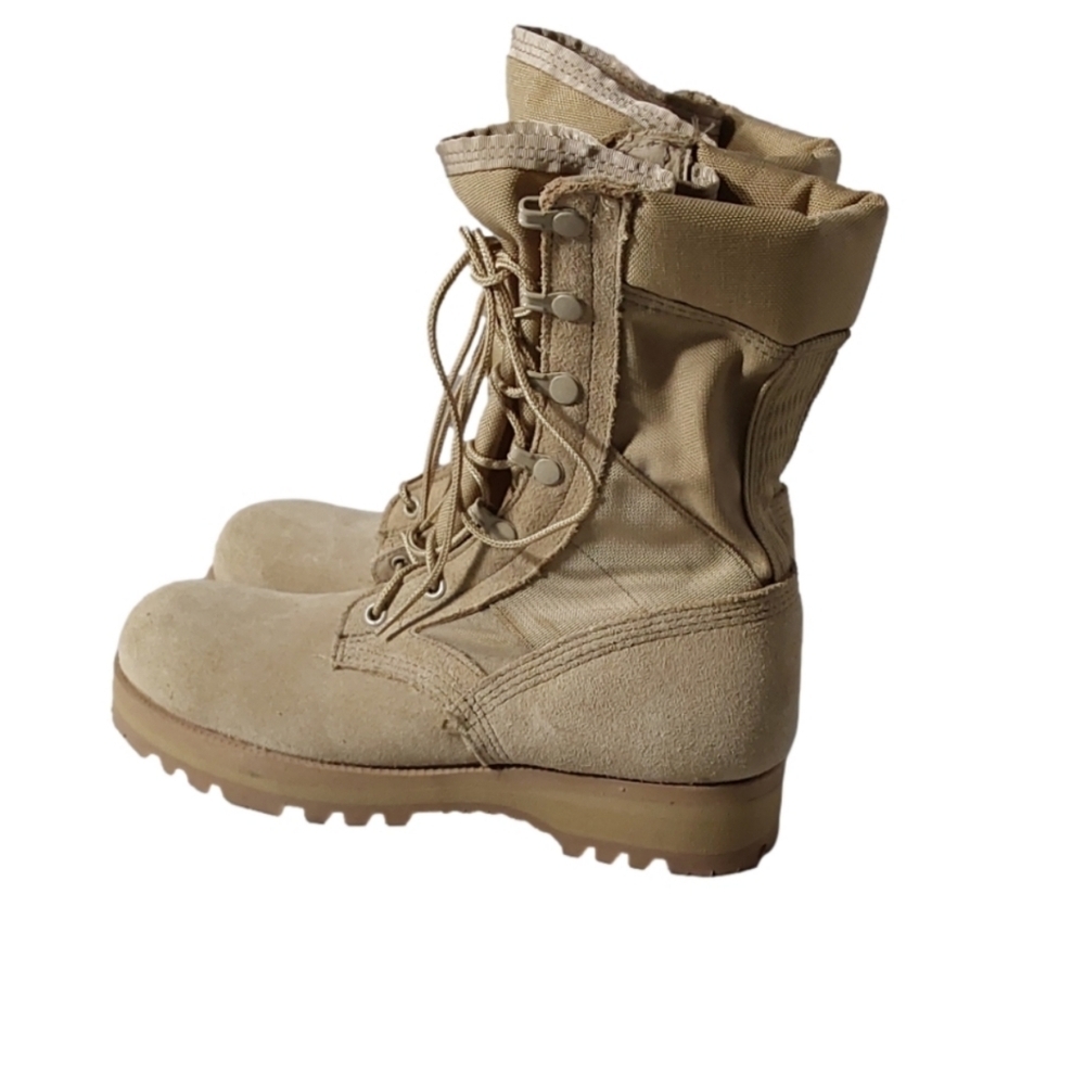 Wellco‎ Nwot Military Boots Size 5.5N Combat Desert Tan Hot Weather Vibram Army